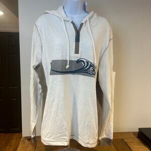 CRAZY SHIRTS Medium Men’s Surf Hoodie Shirt Grommets Pockets Side Panel Details